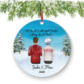Custom Mom and Son Christmas Ornament - Personalized Family Keepsake