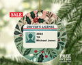 New Driver Christmas Ornament Personalized - Car Driving License Owner Driver's License Plate Custom Gift For Teenage