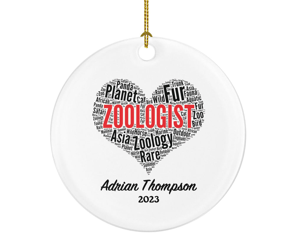 Personalized Zoologist Christmas Ornament - Zoology Wild Animal Researcher Pet Occupation Super Power