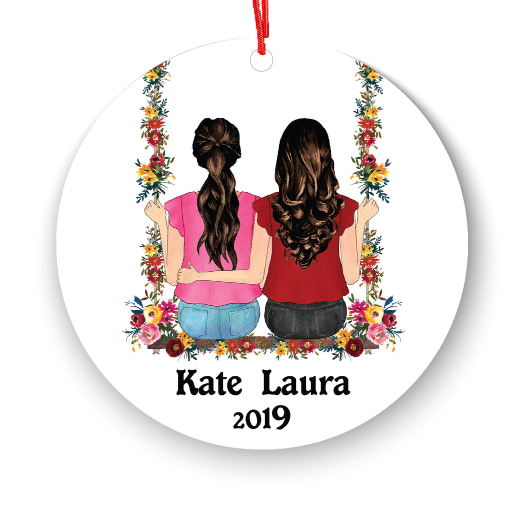 Soul Sisters for 2, Best Friends Christmas Ornament for Sisters, Personalized Ornament, BFF Gift, Personalized Friend Ornament, Besties