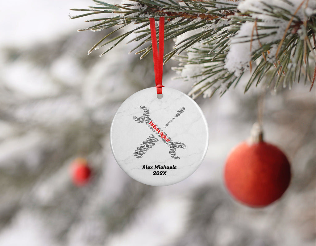 Hardware Engineer Personalized Christmas Ornament