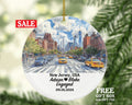 New Jersey Christmas Ornament Personalized - NJ Engaged Married Family Together Couple Travel Honeymoon Engagement Marriage