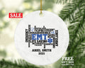 Emergency Medical Technician  EMT Christmas Ornament Personalized - Fist Responder Ambulance Custom Name Year Holiday Gift
