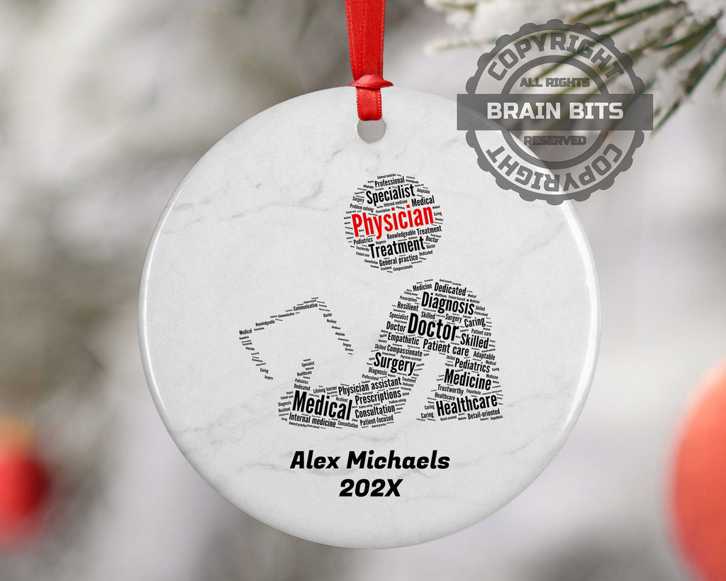 Physician Personalized Christmas Ornament