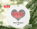 Dental Hygienist Christmas Ornament Personalized - Custom Name Gift