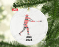 Personalized Baseball Christmas Ornament – Custom Sports Gift – Batter and Pitcher Ornament – Baseball Player Holiday Keepsake