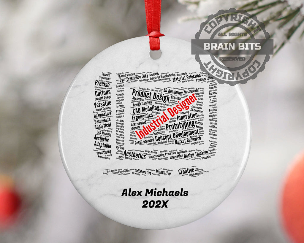 Industrial Designer Personalized Christmas Ornament