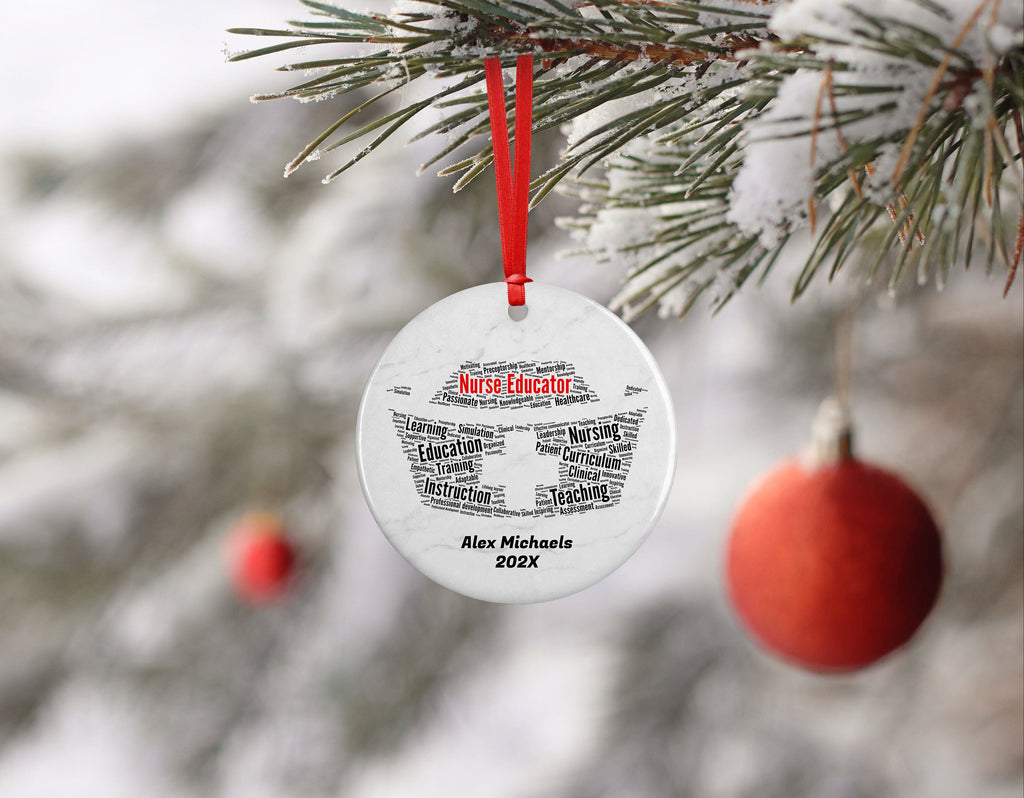 Nurse Educator Personalized Christmas Ornament