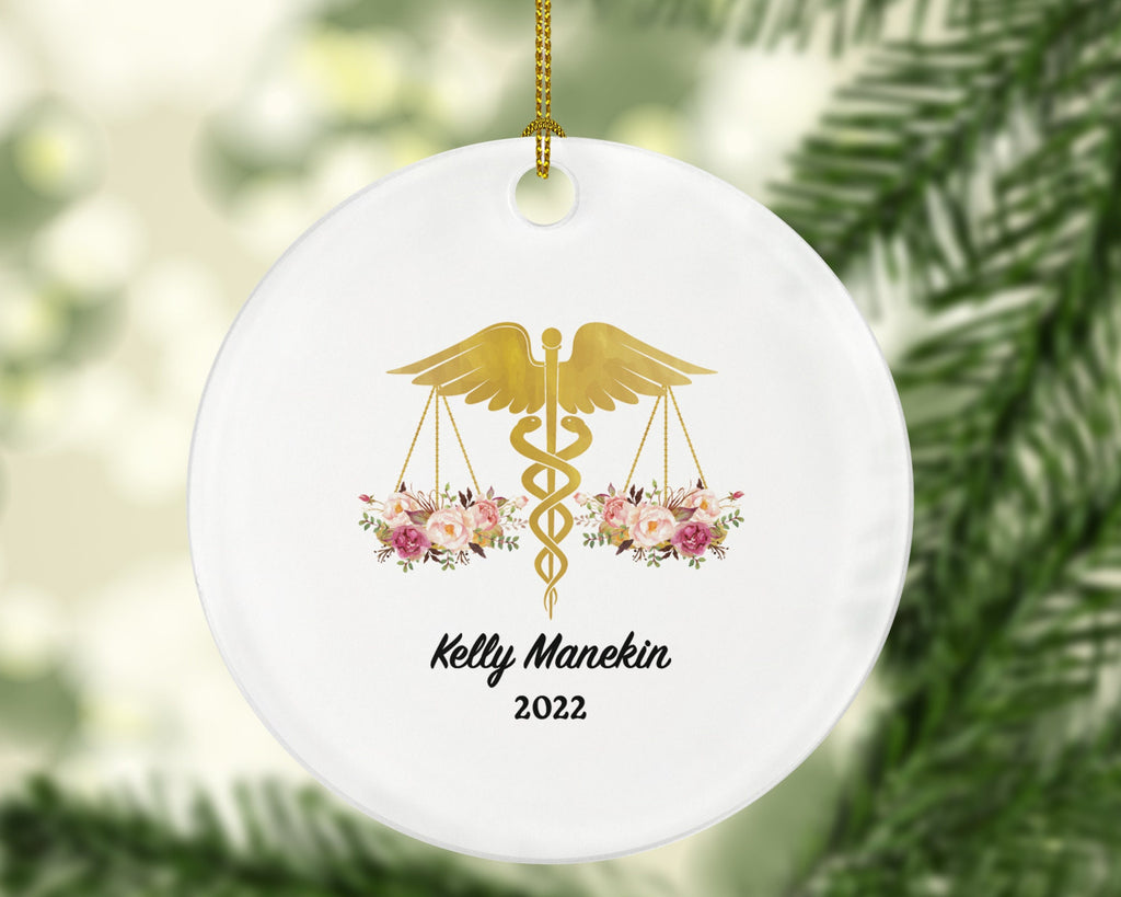 Personalized Medicolegal Christmas Ornament, Medical Jurisprudence Ornament, Custom Medical Law Christmas Gift, Attorney at Law, Judge