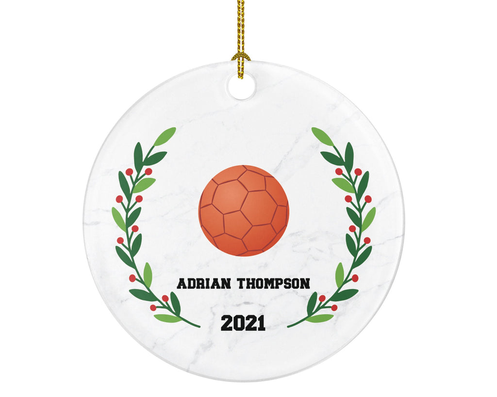 Handball Christmas Ornament Personalized - Gift For Goal Keepers Court Player Custom Sport Ornament