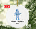Doctor with Vaccine Christmas Ornament Personalized - Medical Doctor Health Worker Gift from Patient for Physician Practitioner MD
