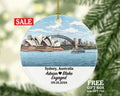 Sydney Christmas Ornament Personalized - Australia Engaged Married Family Together Couple Travel Honeymoon Engagement Marriage