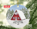Personalized Forest Home Ornament - Family Farm Housewarming Wedding House Homeowner Property Casa Villa Mansion Buyer Owner Broker