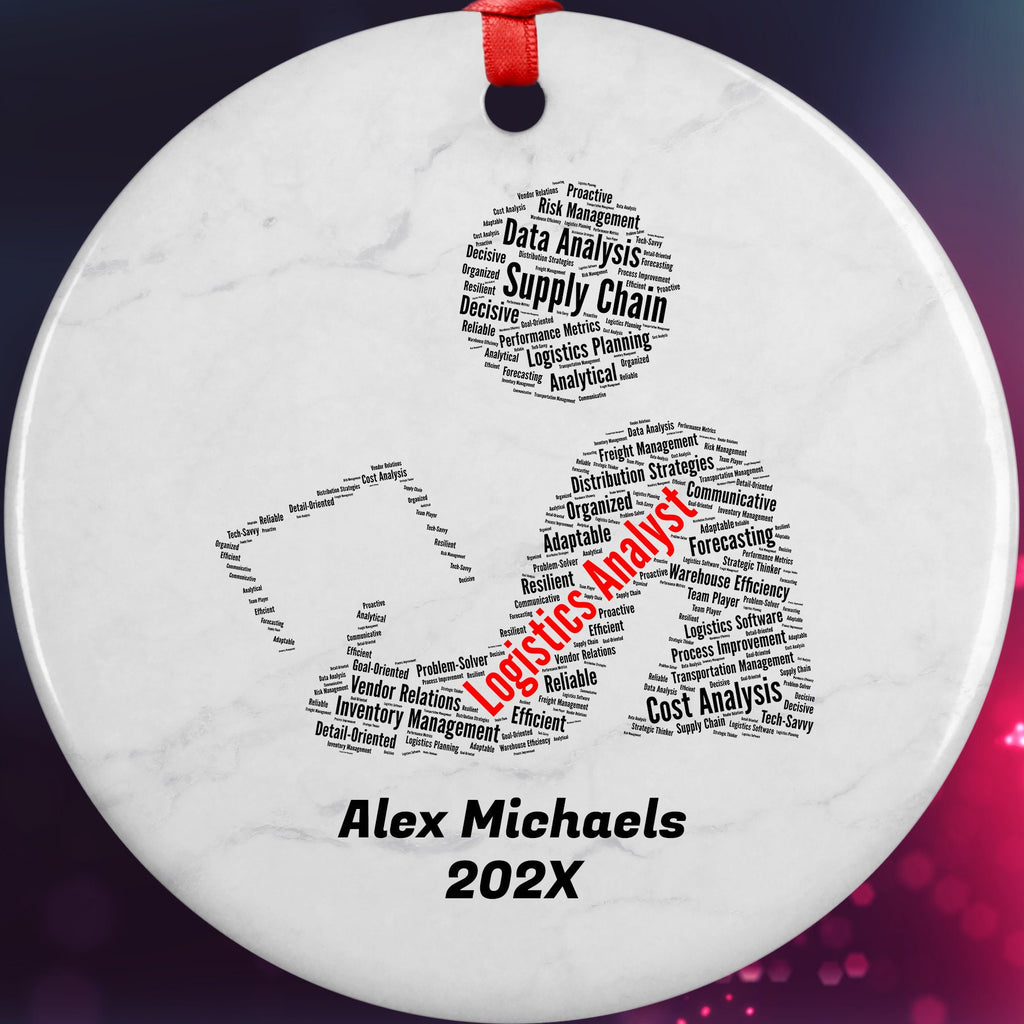 Logistics Analyst Personalized Christmas Ornament