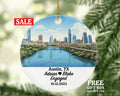 Austin Texas Christmas Ornament Personalized - TX Engaged Married Family Together Couple Travel Honeymoon Engagement Marriage