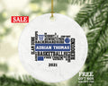 Basketball Team Player Christmas Ornament Personalized - Custom Gift for Basketball Team Player Gamer Sports Hobby Occupation Decorations