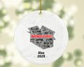 Personalized Warehouse Associate Ornament – Custom Word Art Gift for Workers and Logistics Teams