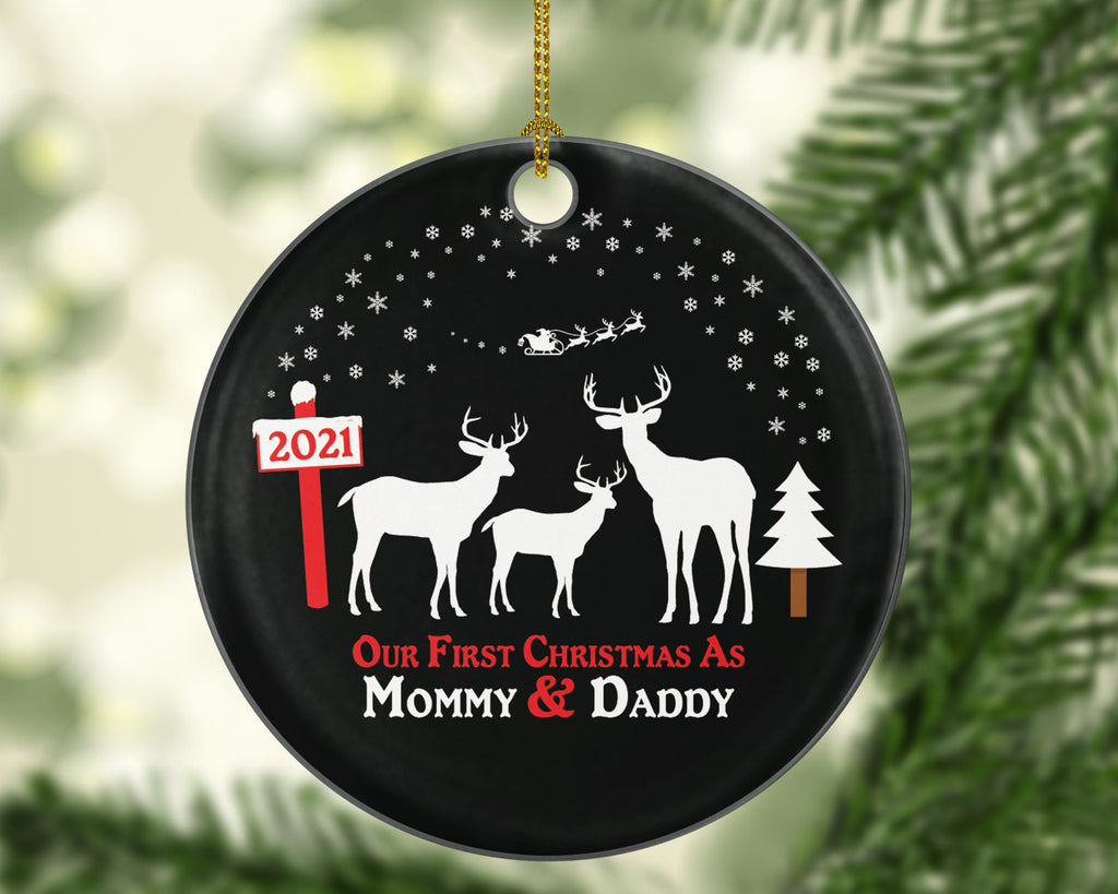 Our First Christmas as Mommy and Daddy Ornament New Baby Ornament New Parents Ornament 2018 Ornament Mommy Ornament New Mom and Dad Gift