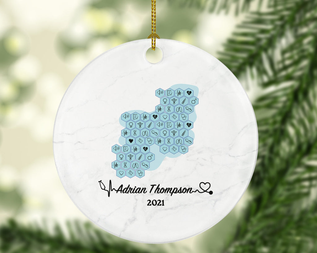Personalized Multitasking Nurse Medical Doctor Christmas Ornament Health Worker Gift from Patient for Physician Practitioner MD RN PT