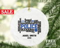 Policeman Christmas Ornament Personalized - Police Team Officer Custom Gift