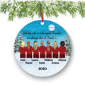 Soul Sisters for 2 3 4 5 6 7 Best Friends Christmas Ornament for Sisters, Personalized, BFF Gift, Personalized Friend Female Girls, Besties