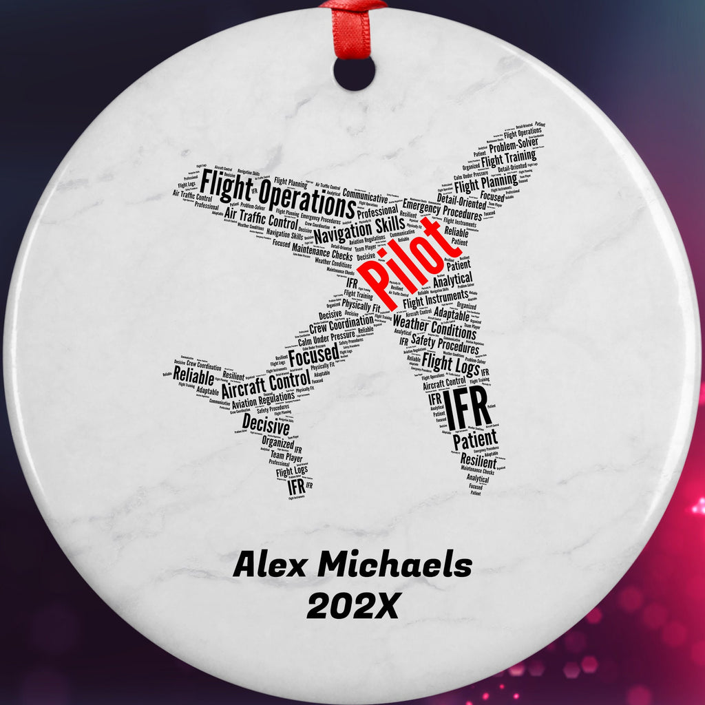 Pilot Personalized Christmas Ornament