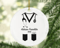 Medical Doctor Christmas Ornament Personalized - Health Worker Gift from Patient for Nurse Physician Physical Therapist Practitioner MD RN