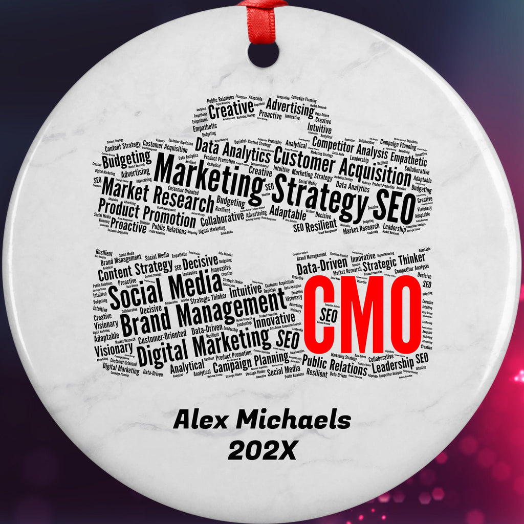 Chief marketing officer CMO Personalized Christmas Ornament