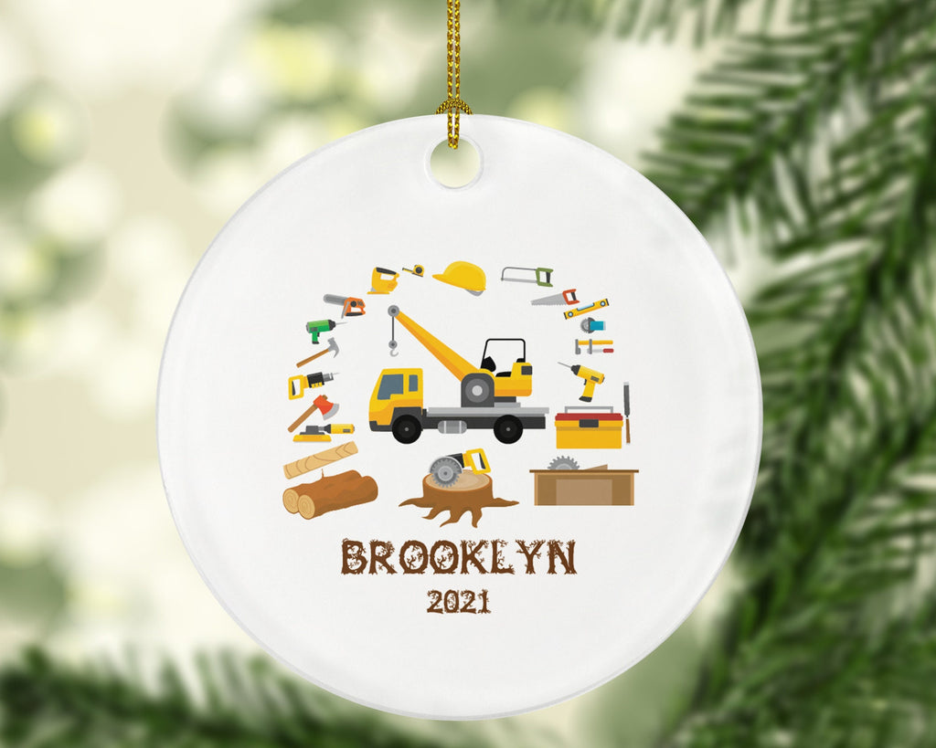 Sawmill Christmas Ornament Personalized - Sawyers Lumber Timber Mill Yard Workers Wood Machinists Processing Handy Man Custom Gift