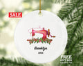Sewing Christmas Ornament Personalized - Sewing Lover - Sewer Quilter Stitcher Tailor Custom Gift