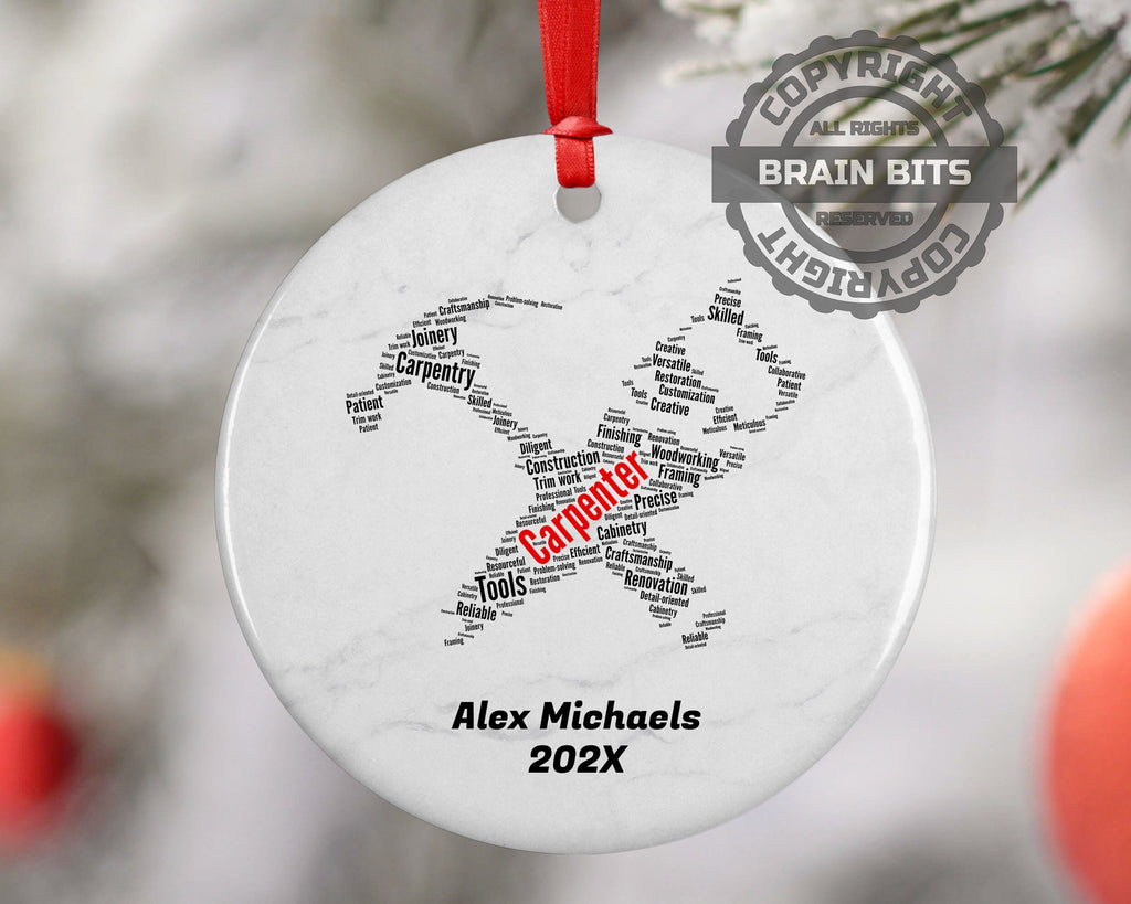 Carpenter Personalized Christmas Ornament