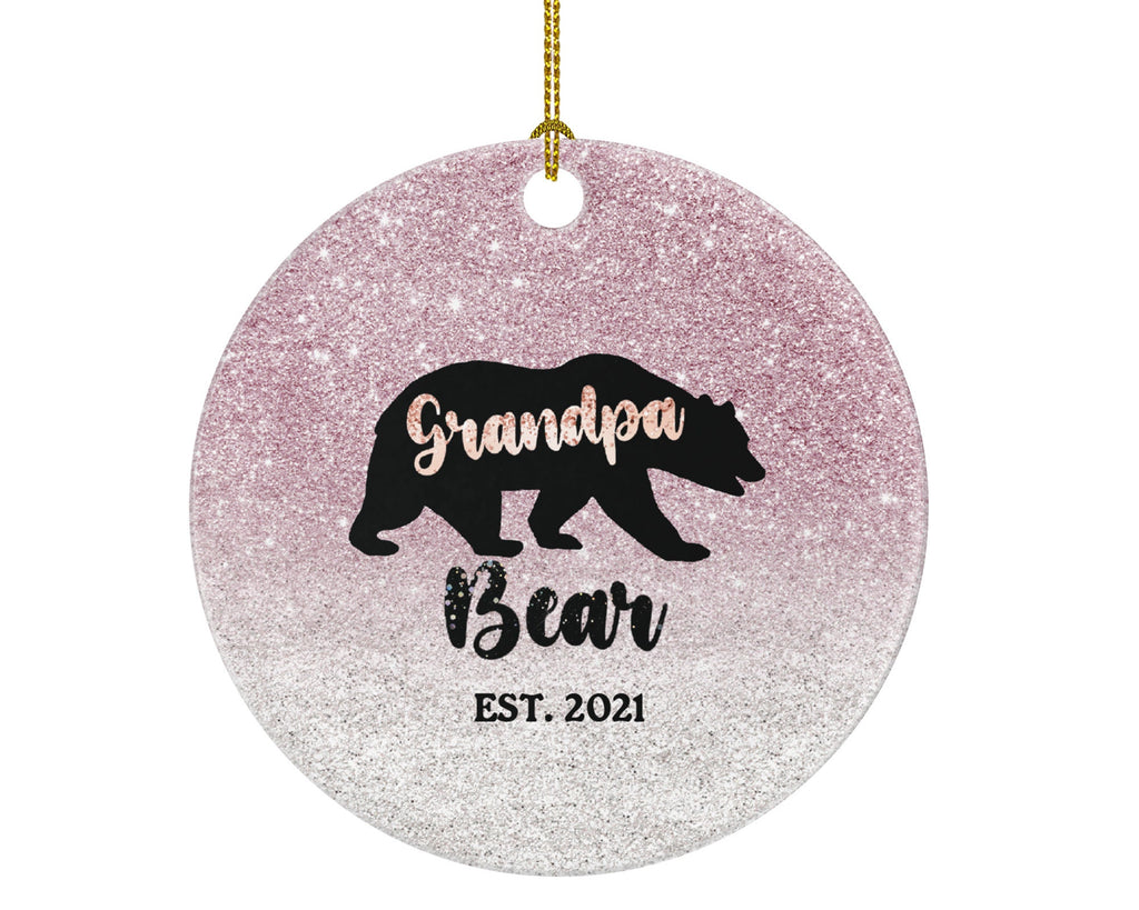 Grandpa Bear Ornament, Grandpa Bear Gift, Grandparent Pregnancy Announcement, Father's Day Gift