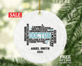 Doctor Christmas Ornament Personalized - Medical Doctor Health Worker Gift from Patient for Physician Practitioner MD