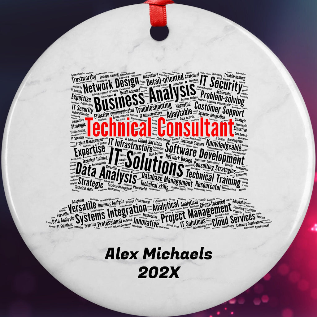 Technical Consultant Personalized Christmas Ornament