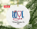 Passionate Nurse Christmas Ornament Personalized - Nursing Love Registered Nurse Health Worker Gift from Patient for Nurse RN Custom Medical