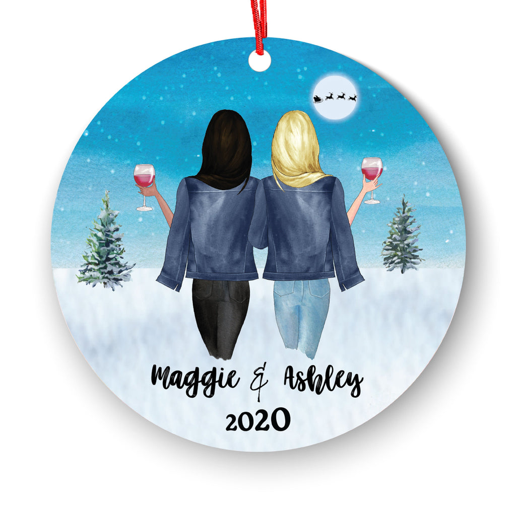 Soul Sisters for 2, Best Friends Christmas Ornament for Sisters, Personalized Ornament, BFF Gift, Personalized Friend Ornament, Besties
