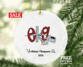 Electrocardiogram Technician EKG Tech Christmas Ornament Personalized - Heartbeat Gift Health Worker School Student Graduation Gifts