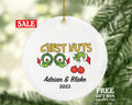 Chest Nuts Couple Funny Christmas Ornament - Personalized Mr and Mrs Married Future Marriage Husband Wife Fiancé Love