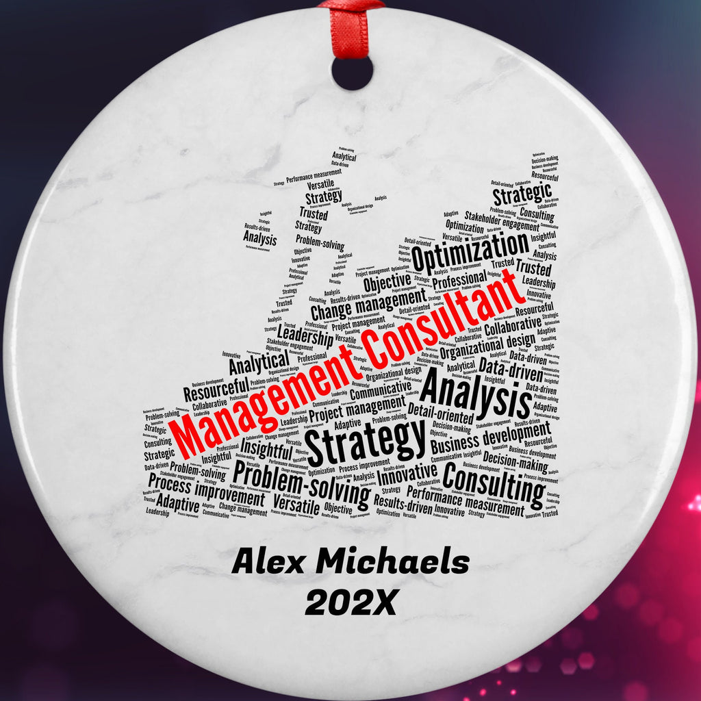 Management Consultant Personalized Christmas Ornament