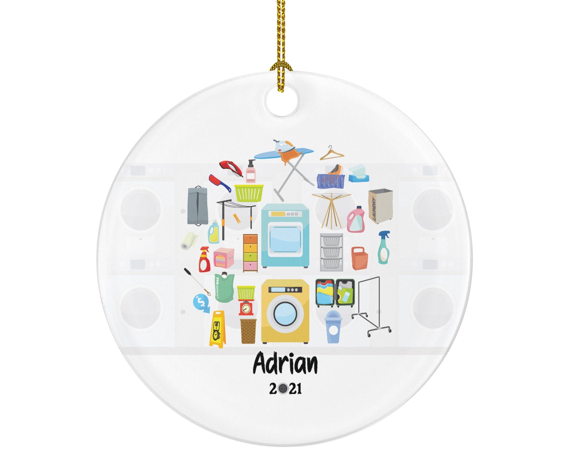 Laundromat Laundry Service Christmas Ornament - Laundromat Owner Worker Holiday Gratitude Personalized Gift For Appreciation Custom