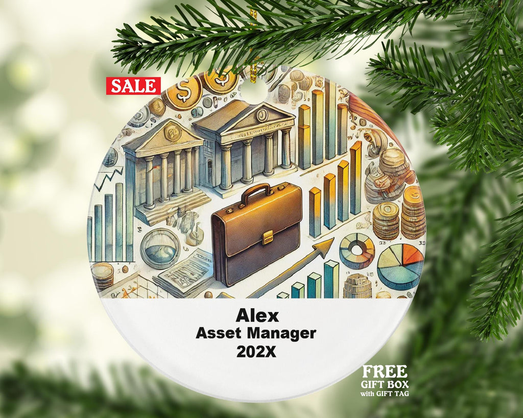 Personalized Asset Manager Ornament – Finance Career Ornament – Custom Gift for Financial Professionals