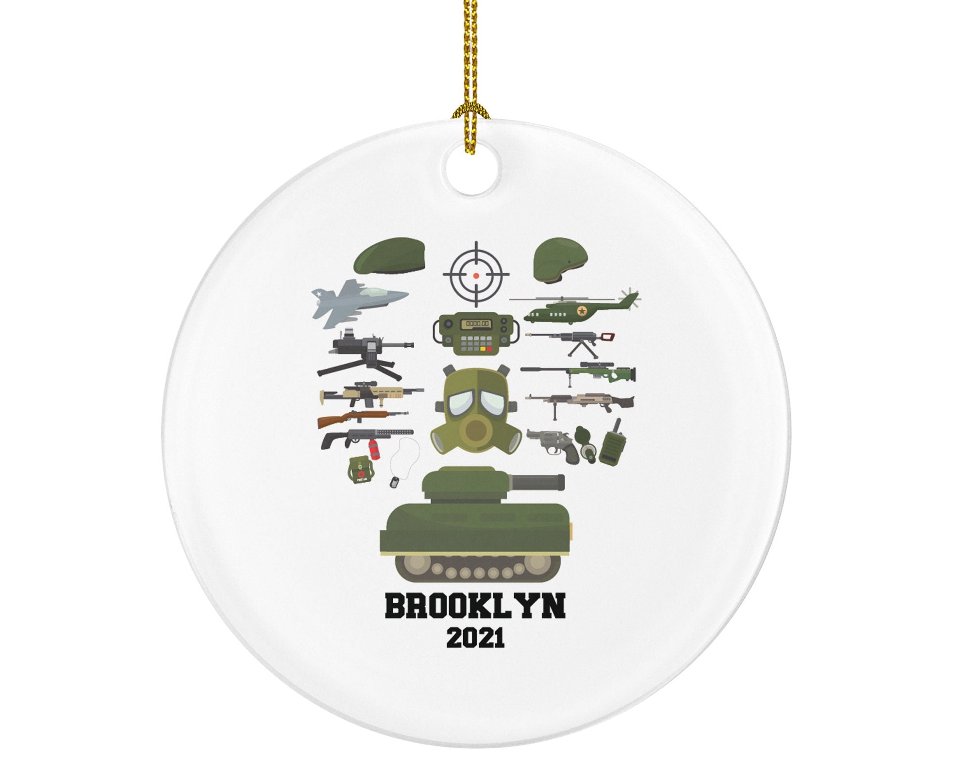 Military Christmas Ornament Personalized, Custom Military Service Army for Holiday, Soldier, Gift for Military Soldier
