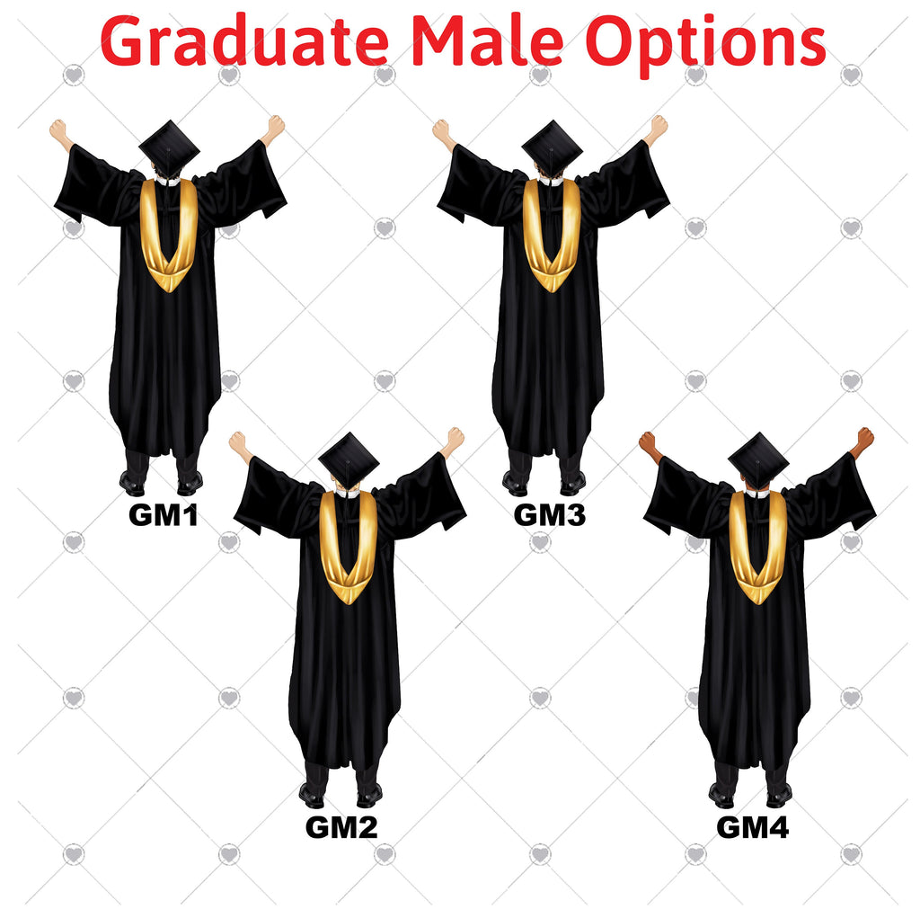 Personalized Graduation Christmas Ornament - for Boy Male Class of for Graduate Masters Bachelor Doctorate College High School Degree