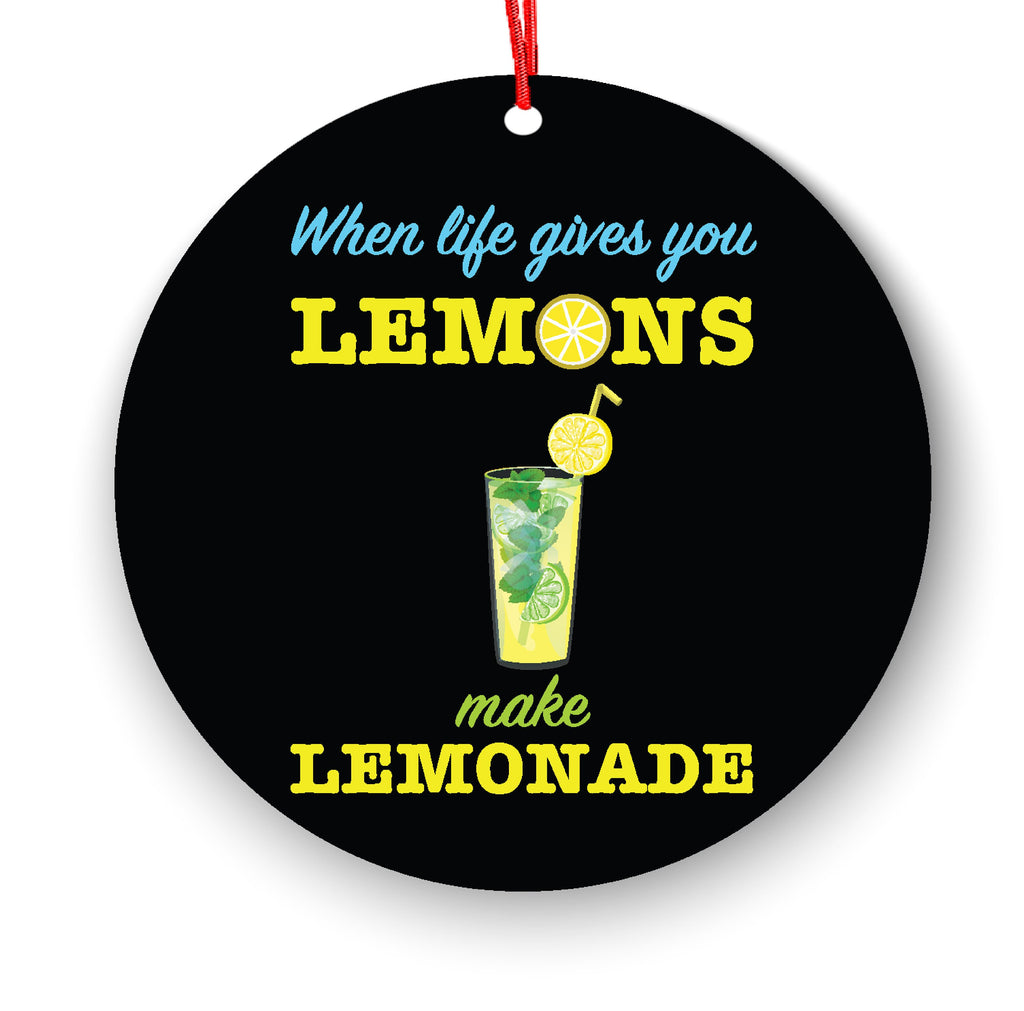 When Life Gives You Lemons Make Lemonade Funny Christmas Ornament - Funny Christmas Ornaments - Unique Ornaments -Free Gift Box