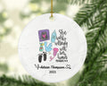 Ultrasound Tech Technician Sonographer Christmas Ornament Personalized - Sonogram Sonography Medical Gift for Female