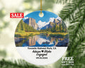 Yosemite National Park Christmas Ornament Personalized - CA Engaged Married Family Together Couple Travel Honeymoon Engagement Marriage