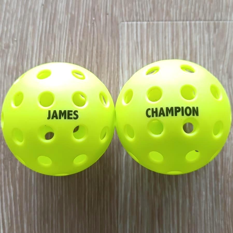 Personalized Pickleball Balls | UV Printed 40-Hole Design | Gift for Pickleball Players