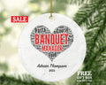 Banquet Manager Christmas Ornament Personalized - Custom Name Year Gift