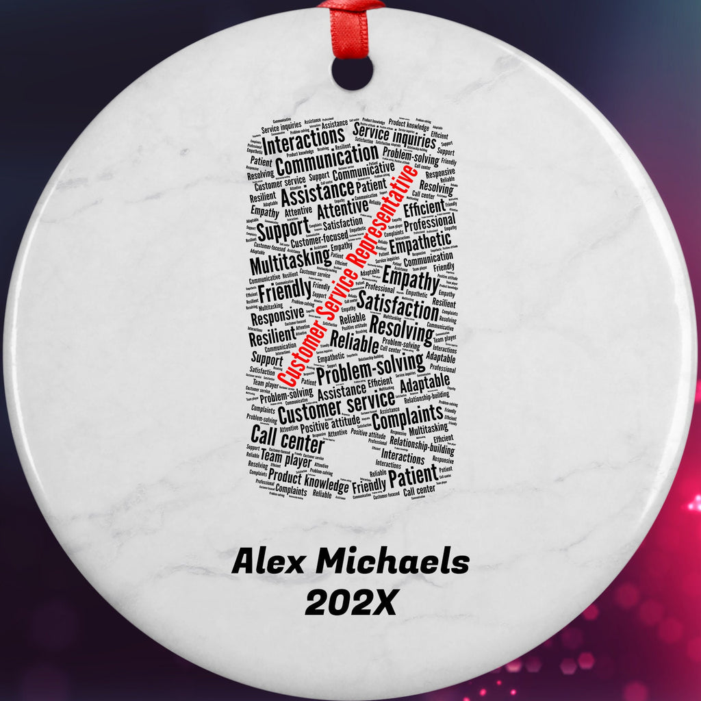 Customer Service Representative Personalized Christmas Ornament