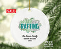 Rafting Christmas Ornament Personalized - River, Adventure, Outdoor Sports Custom Gift